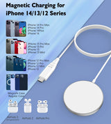 CHOETECH T518-F 15W Fast Magnetic Wireless Charger for iPhone 12/13/14 Series