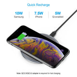 Choetech T539-S Fast Wireless Charger - Front View