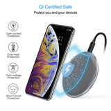 Choetech T539-S Fast Wireless Charger - Rear View