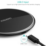 CHOETECH T559-F 15W Wireless Charging Pad with AC Adapter - Rear View