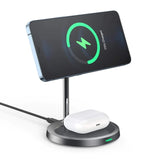 CHOETECH T581-F Magnetic Wireless Charging Stand for iPhone with MagSafe Compatibility - Front View