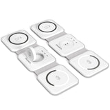 CHOETECH 3-in-1 Foldable Fast Wireless Charger for iPhone, Apple Watch, and AirPods