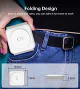 CHOETECH 3-in-1 Foldable Fast Wireless Charger for iPhone, Apple Watch, and AirPods