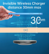 CHOETECH T590-F 10W Hidden Wireless Charging Pad - Side View