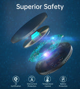 CHOETECH T590-F 10W Hidden Wireless Charging Pad - Close-Up Angle