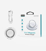CHOETECH T603-F 2-in-1 Magnetic Wireless Charger with Ring Holder for iPhone, AirPods, and Apple Watch - 15W Fast Charging - 45-Degree Angle
