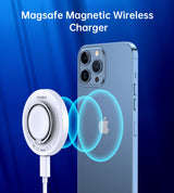 CHOETECH T603-F 2-in-1 Magnetic Wireless Charger with Ring Holder for iPhone, AirPods, and Apple Watch - 15W Fast Charging