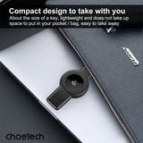 CHOETECH T606-F USB-A +USB-C Magnetic Charger for Samsung & Apple Watch - Low Angle