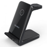 CHOETECH T608-F 15W 4-in-1 Wireless Charging Station for Apple and Samsung Watches (Black)
