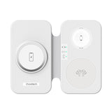 CHOETECH T616-F-WH 3-in-1 Magnetic Wireless Charger - Foldable Design in White