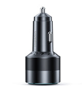 CHOETECH TC0010 45W Dual USB Fast Car Charger with Safety Features - Front View