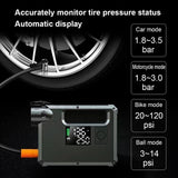 CHOETECH TC0017 Multi-Function 10000mAh Car Jump Starter, Power Bank, Air Pump & LED Flashlight - Front View