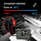 CHOETECH TC0017 Multi-Function 10000mAh Car Jump Starter, Power Bank, Air Pump & LED Flashlight - Side View