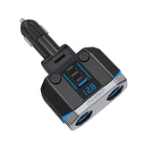 CHOETECH TC0020 45W 2 Sockets + 2x USB-C + 1x USB-A Cigarette Lighter Splitter - Front View