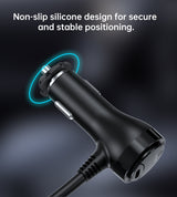 CHOETECH TC0021 3 Sockets 2C+1A Cigarette Lighter Splitter Black - Side View