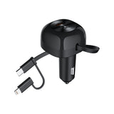 CHOETECH TC0036 PD45W USB-C+USB-A car charger with C+L Interface - Side View