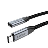 CHOETECH XCC-1039 100W Type-C Female to Type-C Male Extension Cable 2M - Top-Down View