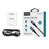 CHOETECH 240W Super Fast USB-C Gen3 Cable - 1.2M, Compatible with MacBook & More - Extra Image