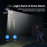 Hiseeu C40 Wireless Indoor/Outdoor WiFi Battery Camera with Solar Power and Motion Detection - Side View
