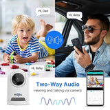 Hiseeu FH2E 4MP Home WiFi Smart Camera - 45-Degree Angle