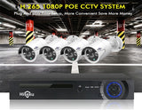 Hiseeu H5NVR-P4-624P 4CH 4MP PoE CCTV System (2TB HDD) - 45-Degree Angle