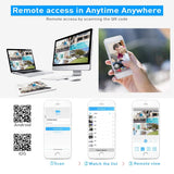 Hiseeu H5NVR-P8-612P 8CH 2MP/1080P PoE CCTV System (2TB HDD) - Top-Down View