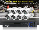 Hiseeu H5NVR-P8-624P 8CH 4MP PoE CCTV System (2TB HDD) - Front View