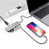 INTACT 9822T USB-C 7-in-1 Multifunction Adapter HDMI/USB3.0*1/USB2.0*2/SD/TF/USB-C PD
