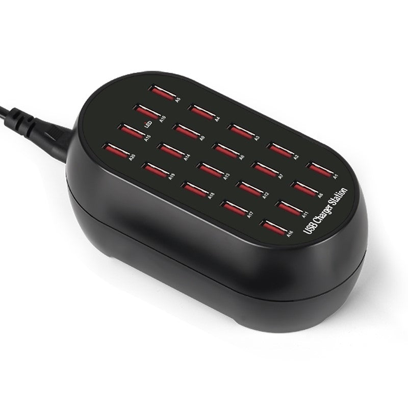 20-Port High-Speed USB Charging Hub - 100W Power Station for Multiple Devices
