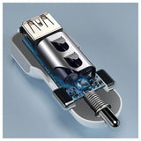 40W Multi-Port Fast Car Charger with LCD Display - 8 Ports, PD & QC3.0 - Front View