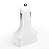 White 4-Port Car Charger with Dual PD and QC3.0 Support - Front View