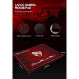 T-Wolf TF400 4-pcs Rainbow Keyboard/Mouse/Headphone/Mouse Pad Kit Set - Top-Down View