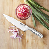 Warmot 5-Piece Ultra Sharp High Carbon Stainless Steel Chefs Kitchen Knife Set with Gift Box (750C) - Close-Up Angle