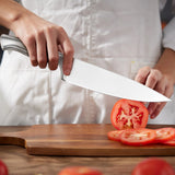 Warmot 5-Piece Ultra Sharp High Carbon Stainless Steel Chefs Kitchen Knife Set with Gift Box (750C) - Low Angle