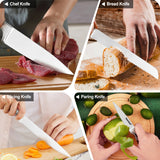 Warmot 5-Piece Ultra Sharp High Carbon Stainless Steel Chefs Kitchen Knife Set with Gift Box (750C) - Extra Image