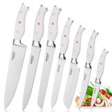 Premium 7-Piece German Steel Chef Knife Collection with Elegant Gift Box