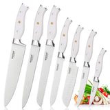 Premium 7-Piece German Steel Chef Knife Collection with Elegant Gift Box