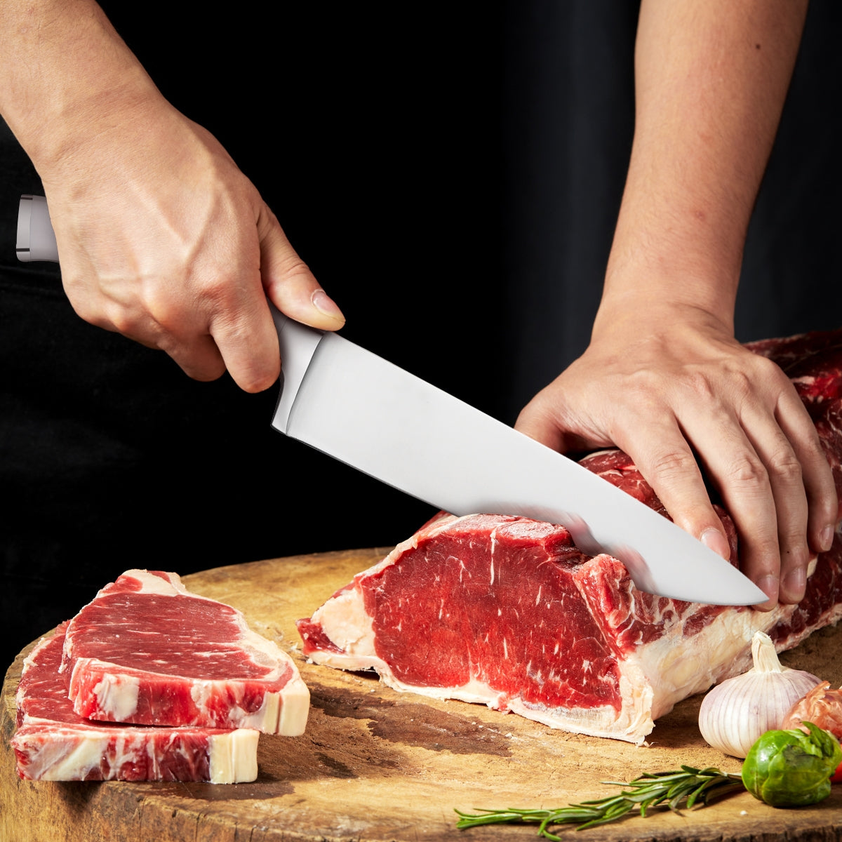 Premium 7-Piece German Steel Chef Knife Collection with Elegant Gift Box