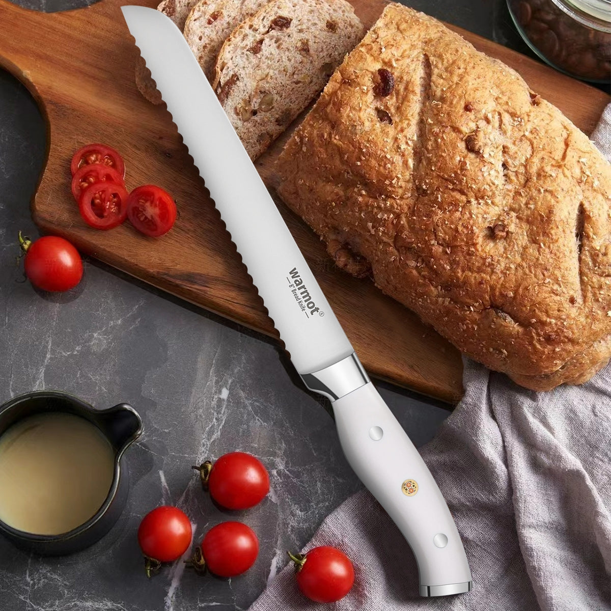 Premium 7-Piece German Steel Chef Knife Collection with Elegant Gift Box