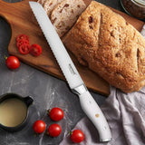 Premium 7-Piece German Steel Chef Knife Collection with Elegant Gift Box - Close-Up Angle