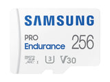SAMSUNG 256GB PRO Endurance microSDXC Card with Adapter - Ideal for Surveillance and Always-On Devices - Front View