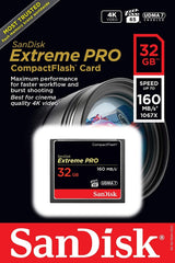 SanDisk Extreme Pro CFXP 32GB CompactFlash 160MB/s (SDCFXPS-032G) - Side View