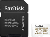 Sandisk Max Endurance Microsdhc Card SQQVR 32G (15 000 HRS) UHS-I C10 U3 V30 100MB/S R 40MB/S W SD Adaptor SDSQQVR-032G-GN6IA - Side View