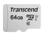 TRANSCEND TS64GUSD300S 64GB UHS-I U1 microSD w/o Adapter  (microSDHC I, C10, U1)