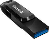 SanDisk 512GB Ultra Dual Go  USB 3.1 Type-C Flash Drive -SDDDC3-512G - Front View