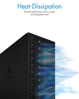 ICY BOX IB-3810-C31 SINGLE enclosure for 10x HDD with USB 3.1 (Gen 2) Type-C or Type-A interface - Front View
