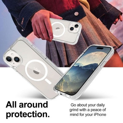 Shockproof Clear MagSafe Case for iPhone 15 - Ultimake