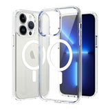 Shock-Resistant Clear MagSafe Case for iPhone 15 Pro Max - Side View