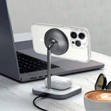 Shock-Resistant Clear MagSafe Case for iPhone 15 Pro Max - Top-Down View