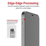 Privacy Tempered Glass Screen Protector for iPhone 16 Pro / 17 / 17 Pro - Top-Down View